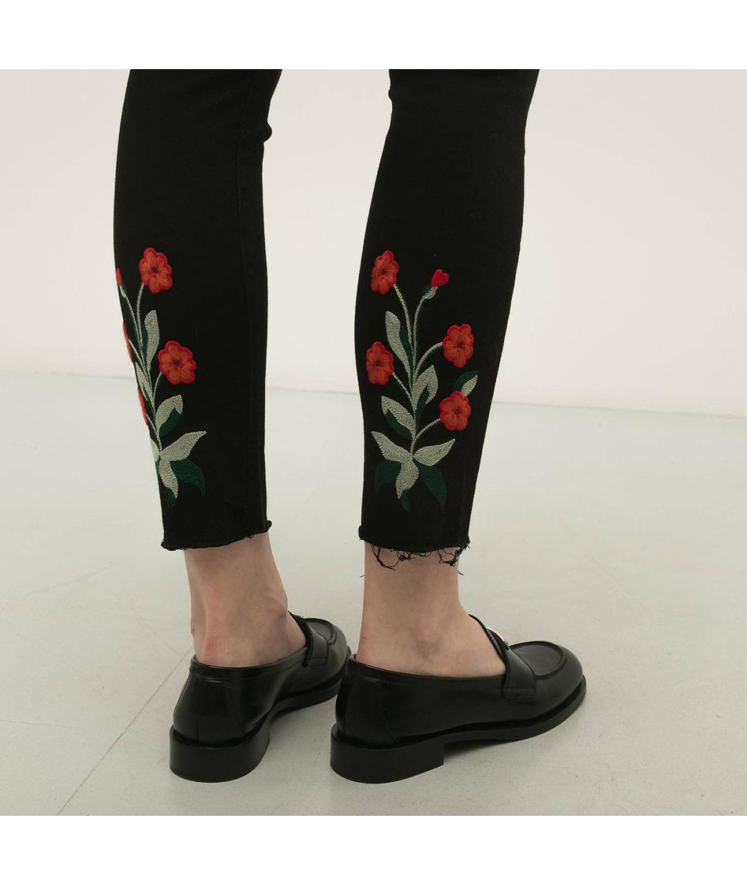 GUCCI Черные хлопко-эластановые джинсы слим, фото 5