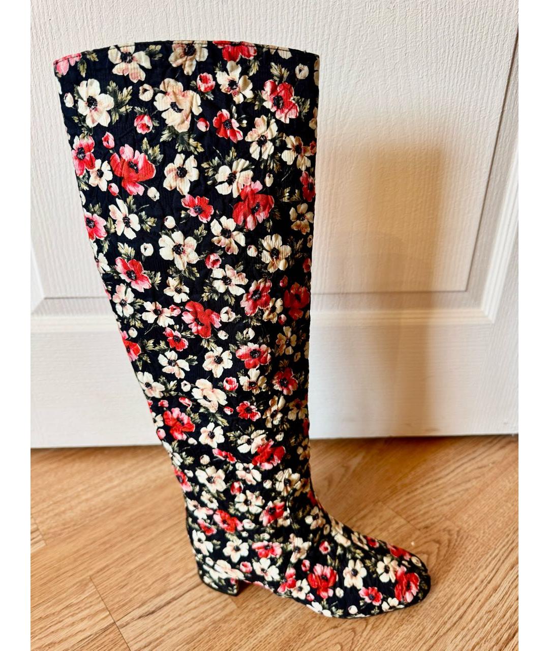 DOLCE&GABBANA Мульти текстильные сапоги, фото 8