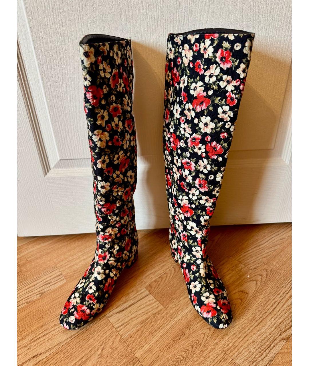 DOLCE&GABBANA Мульти текстильные сапоги, фото 3