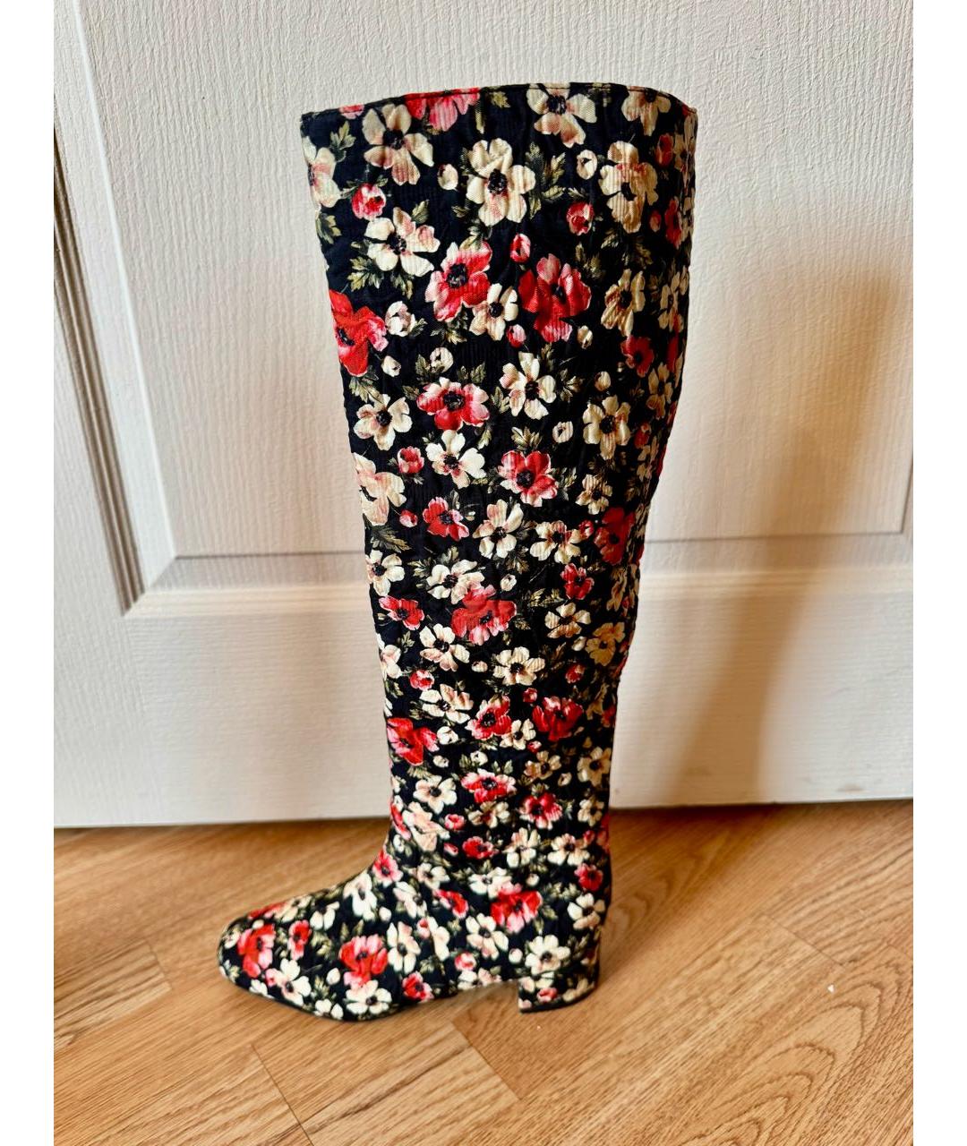 DOLCE&GABBANA Мульти текстильные сапоги, фото 9