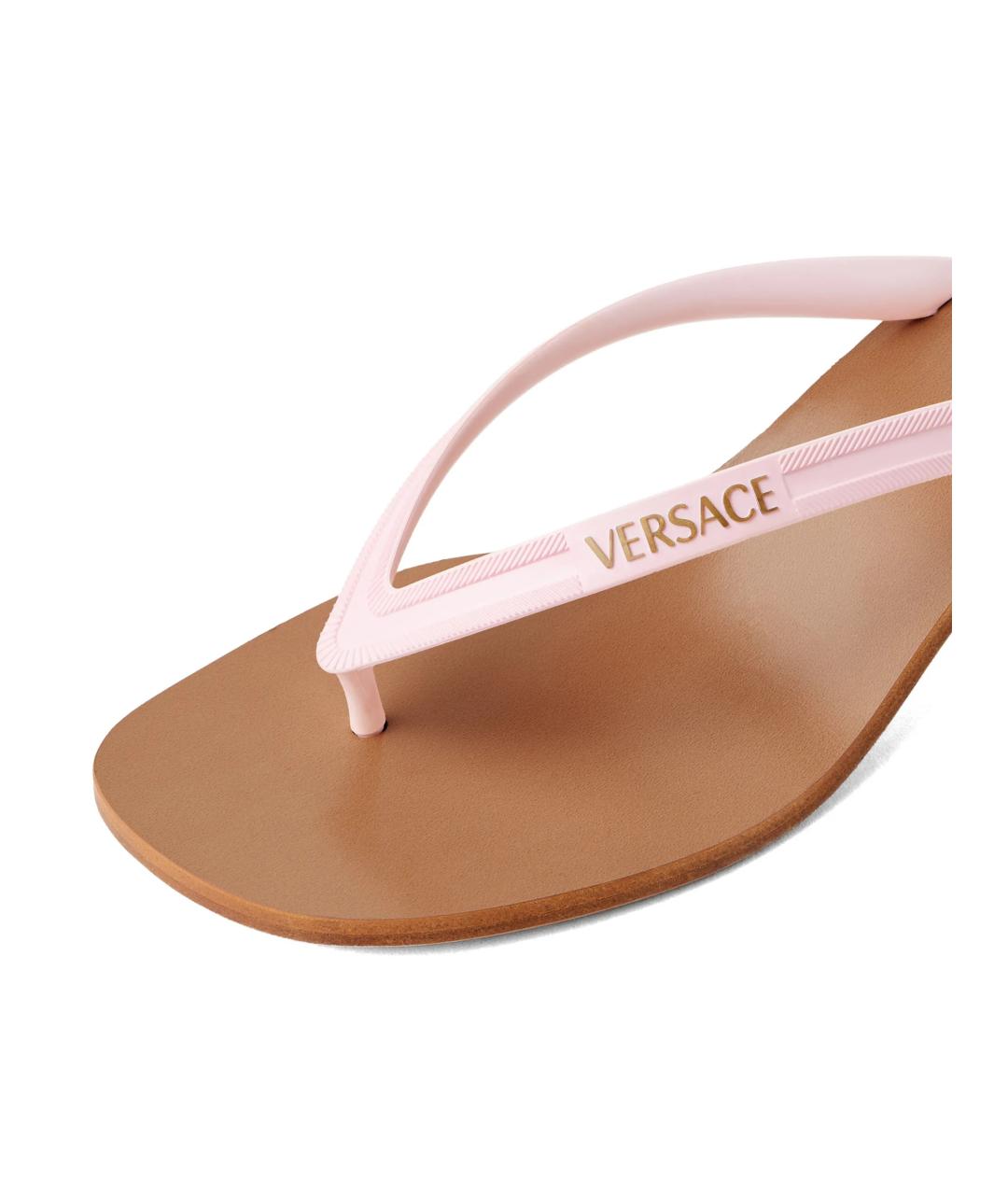 VERSACE Розовые сандалии, фото 4