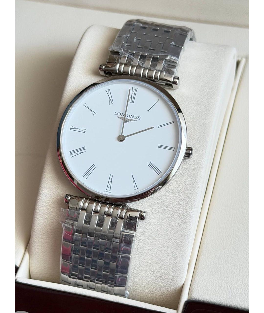 LONGINES Белые часы, фото 6
