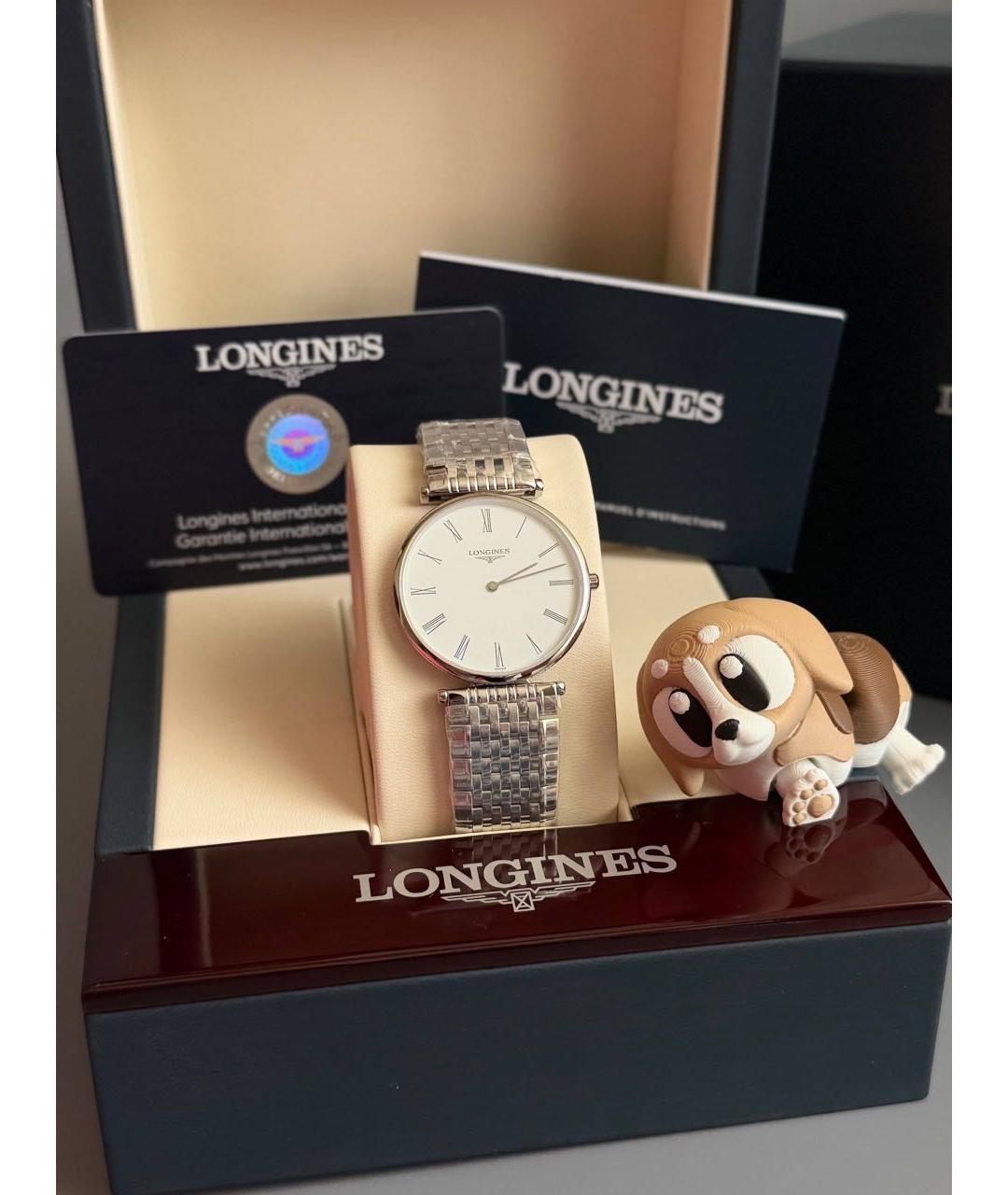 LONGINES Белые часы, фото 4