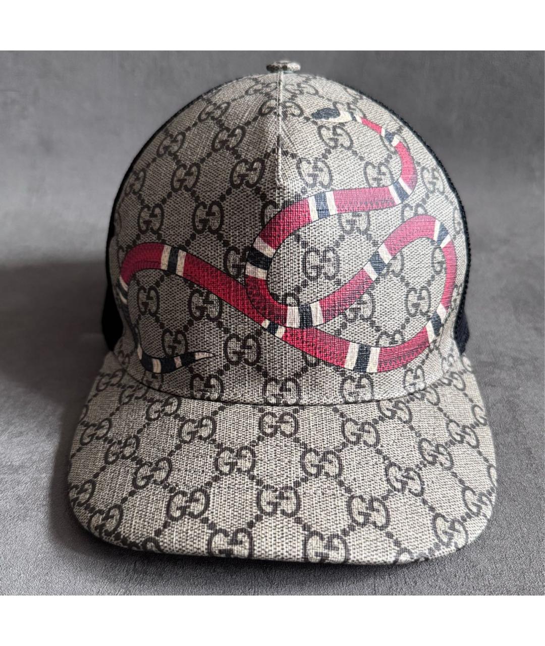 GUCCI Коричневая синтетическая кепка, фото 9