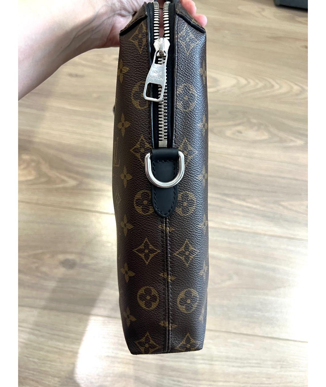 LOUIS VUITTON Коричневый портфель, фото 4