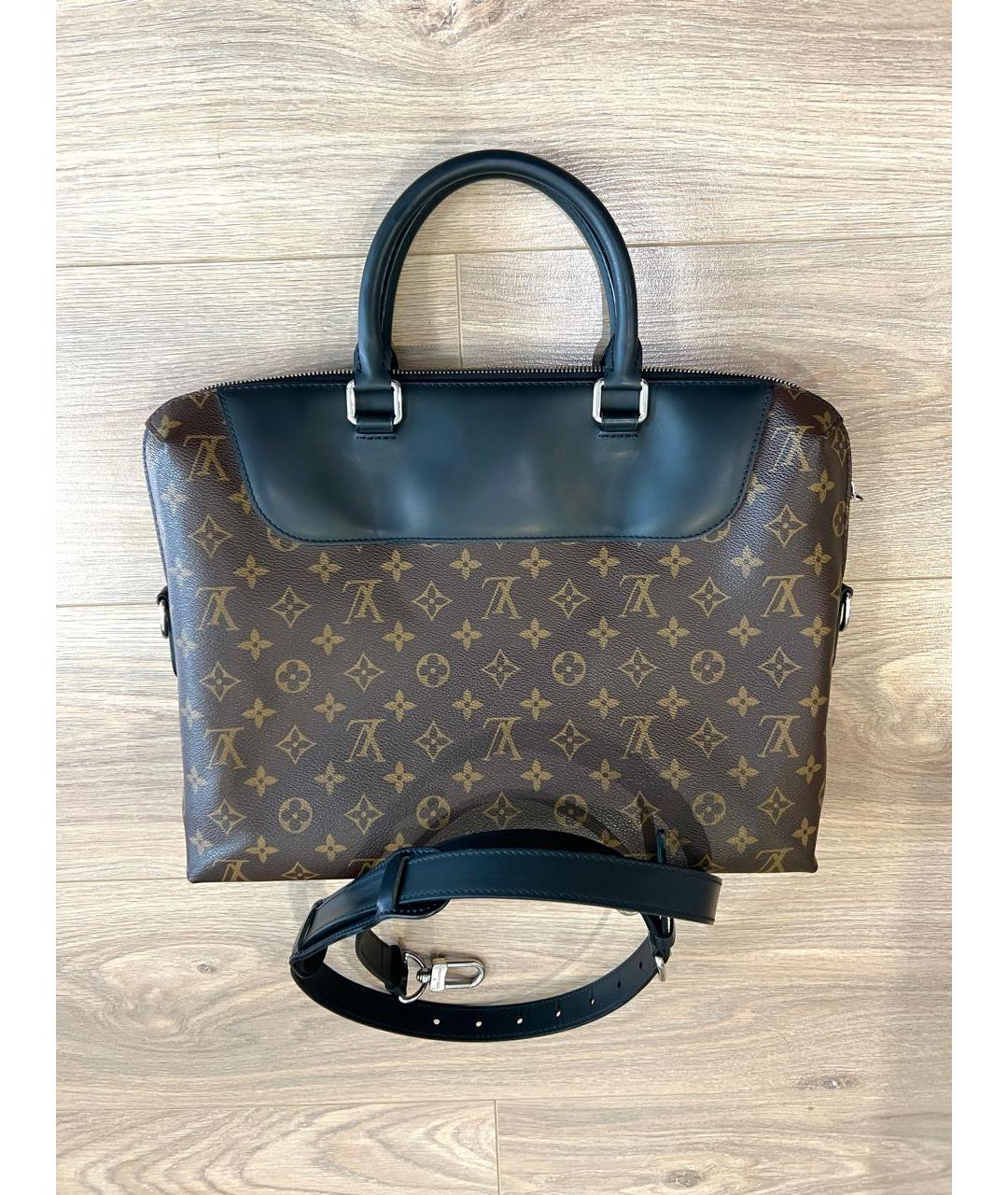 LOUIS VUITTON Коричневый портфель, фото 3