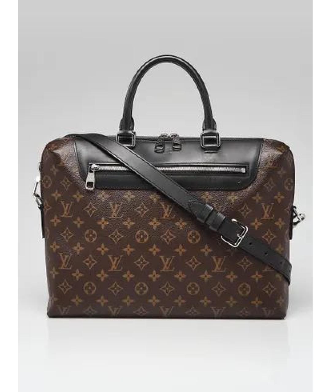 LOUIS VUITTON Коричневый портфель, фото 9