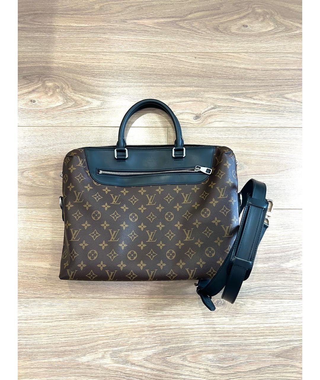 LOUIS VUITTON Коричневый портфель, фото 2