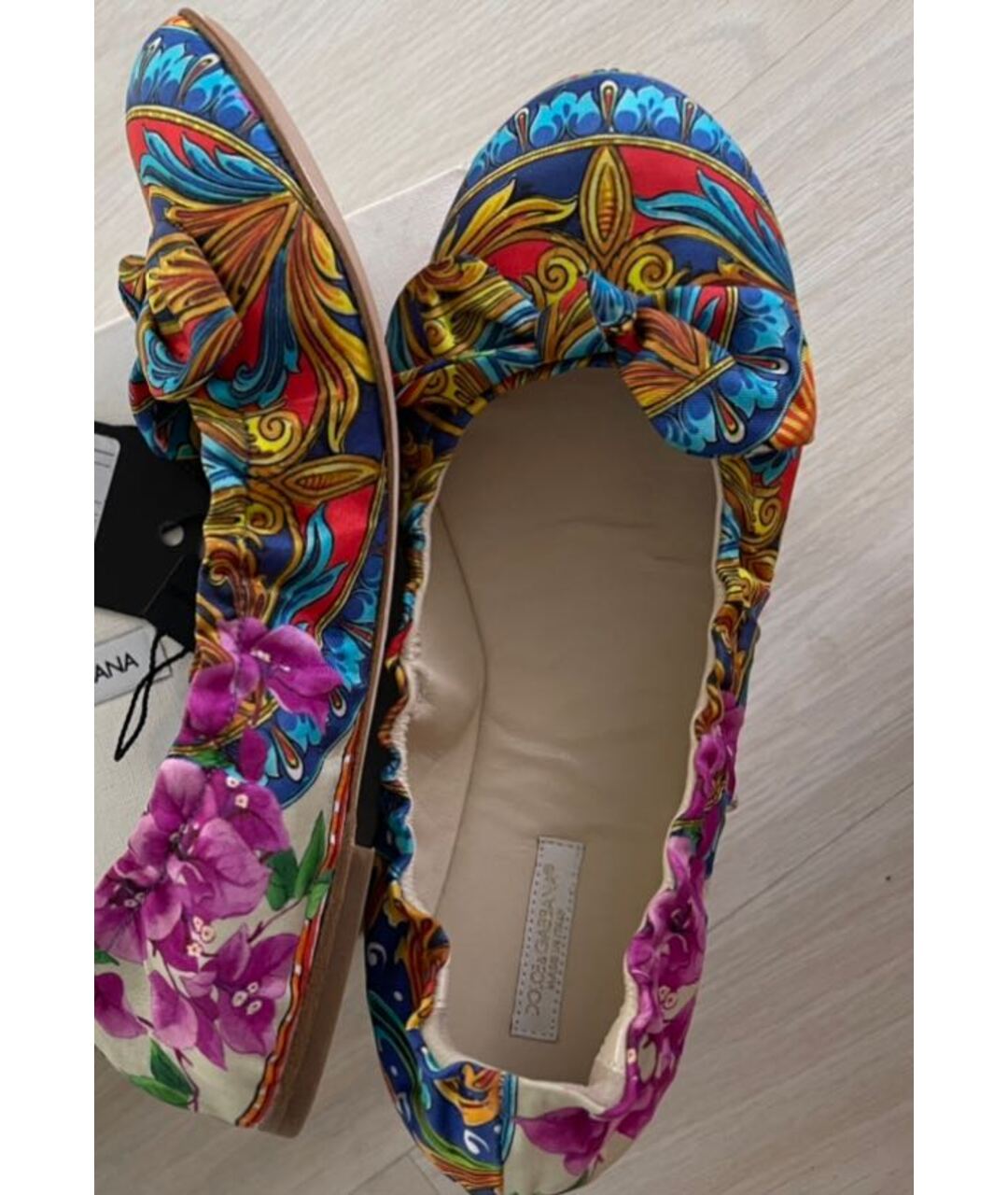 DOLCE&GABBANA Мульти текстильные балетки, фото 6