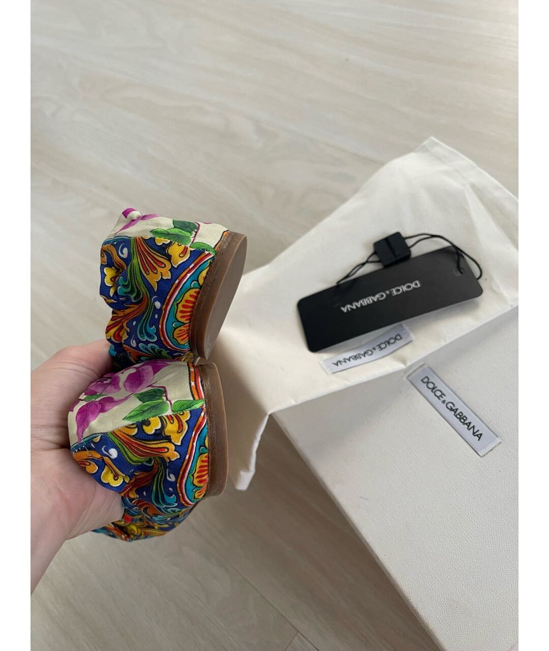 DOLCE&GABBANA Мульти текстильные балетки, фото 3