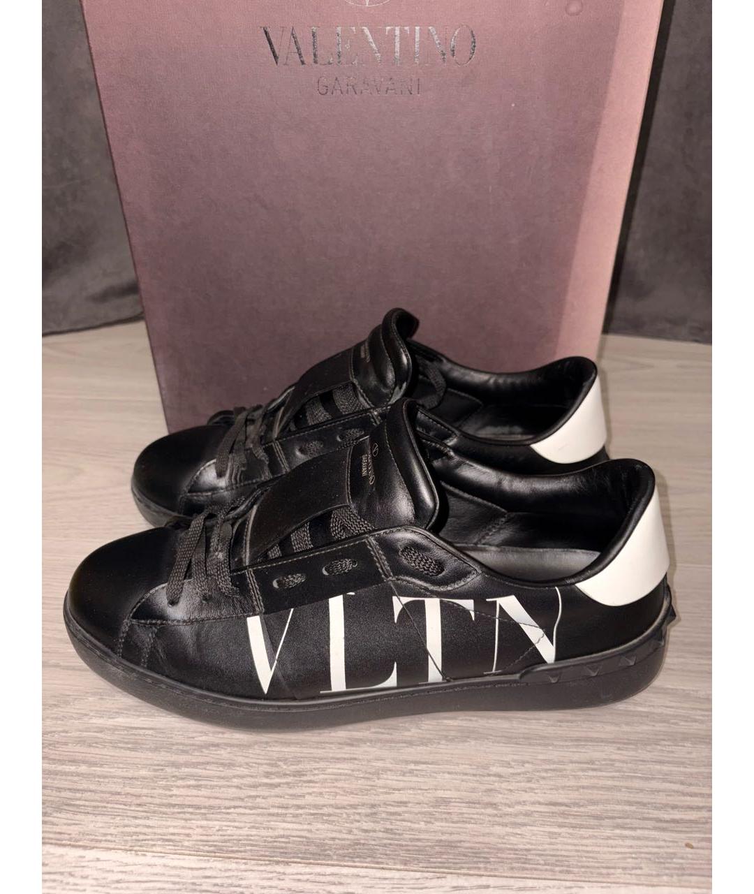 VALENTINO Черные низкие кроссовки / кеды, фото 7