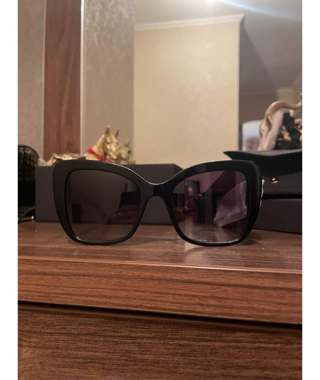 DOLCE&GABBANA Черные пластиковые солнцезащитные очки, фото 5