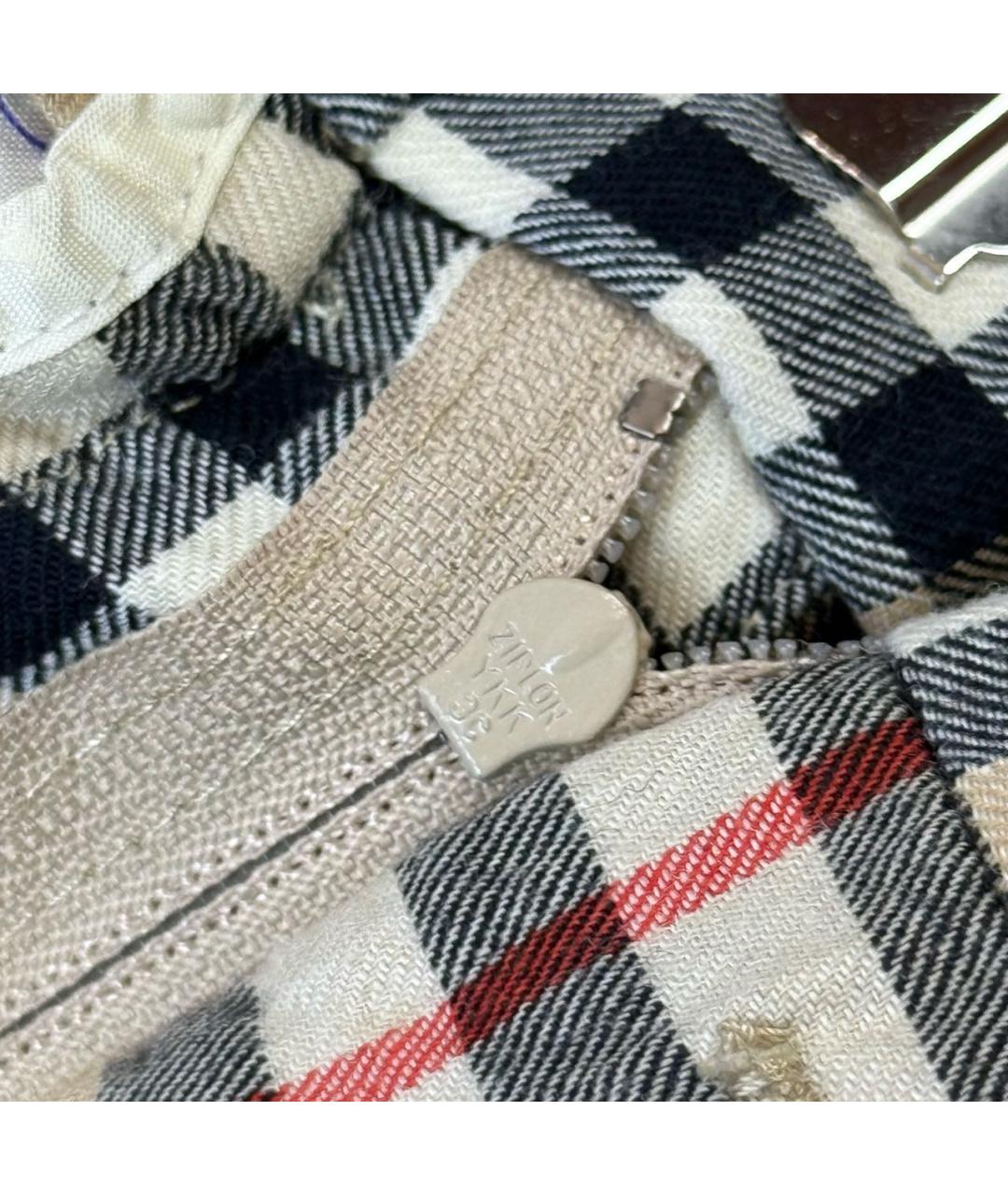 BURBERRY Бежевые хлопковые повседневные брюки, фото 5