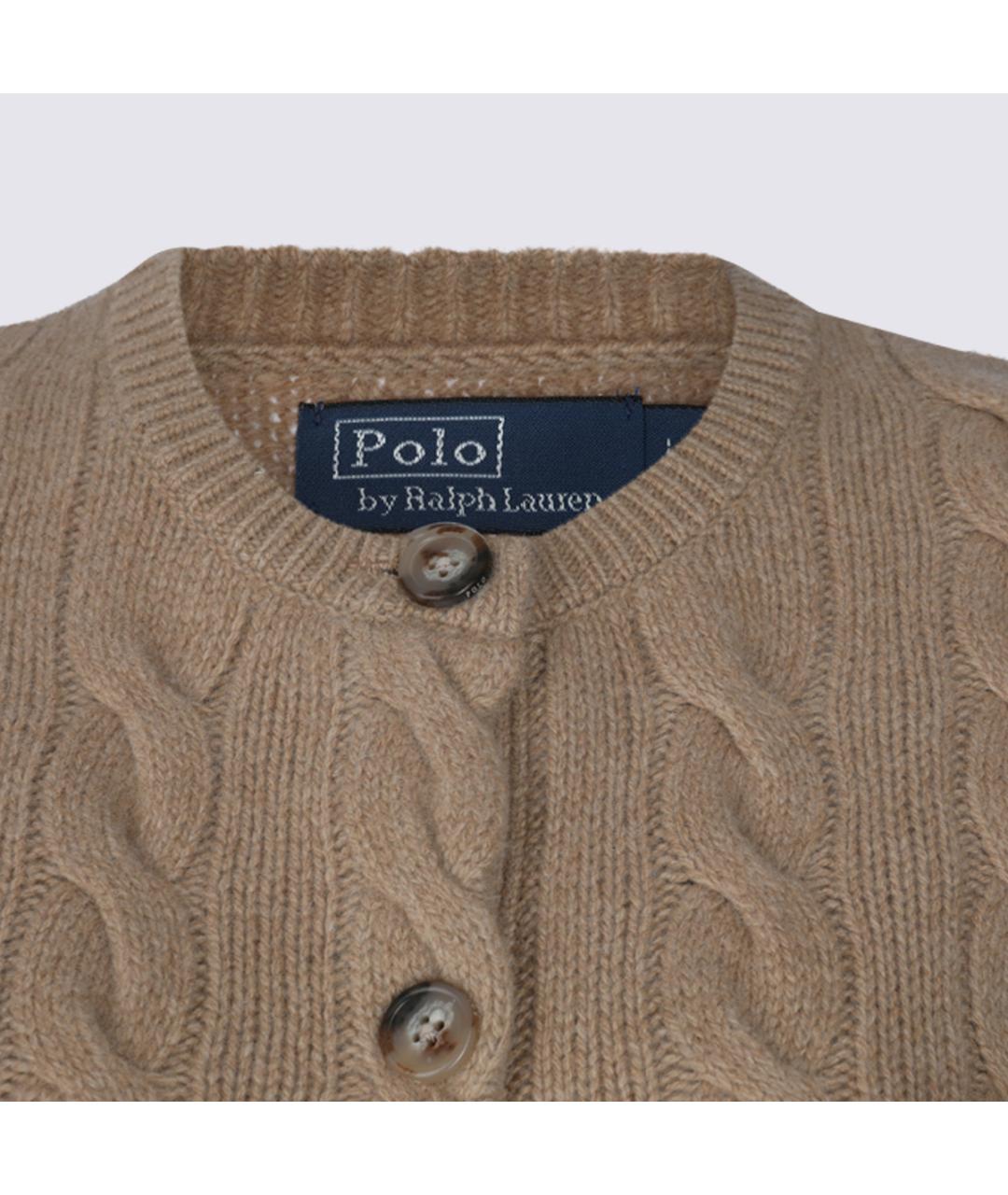 POLO RALPH LAUREN Бежевый шерстяной кардиган, фото 5