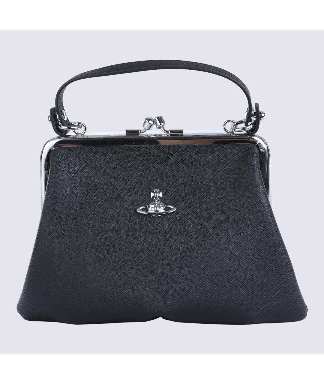 VIVIENNE WESTWOOD Черная сумка тоут из искусственной кожи, фото 2