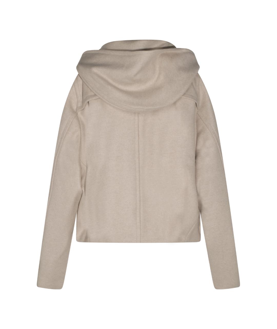ISABEL MARANT ETOILE Бежевое шерстяное пальто, фото 3