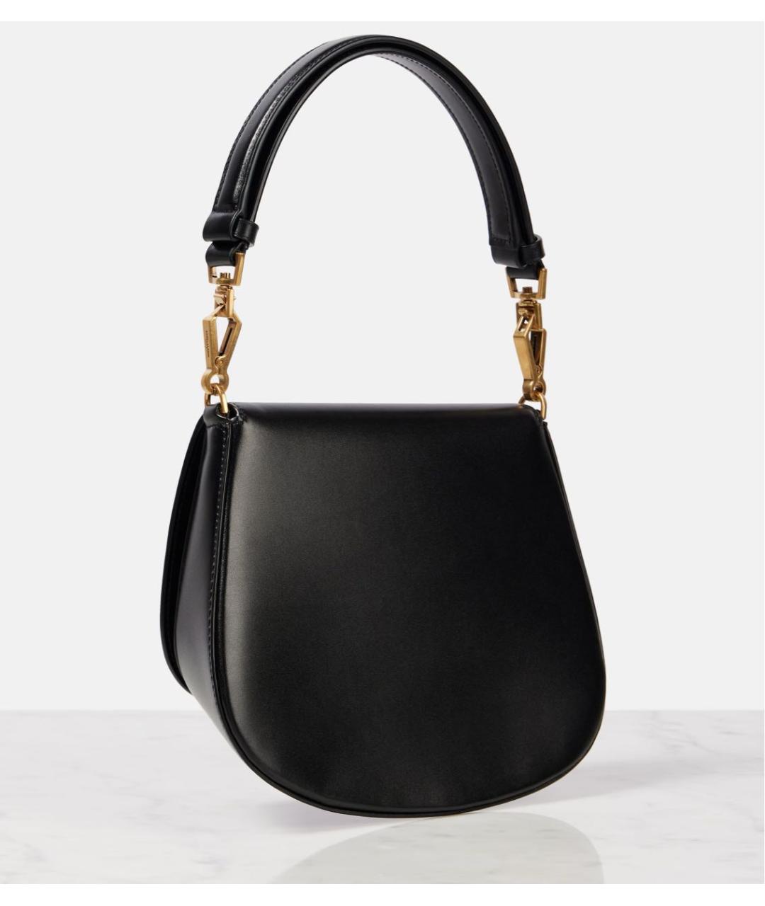 SAINT LAURENT Черная кожаная сумка через плечо, фото 3