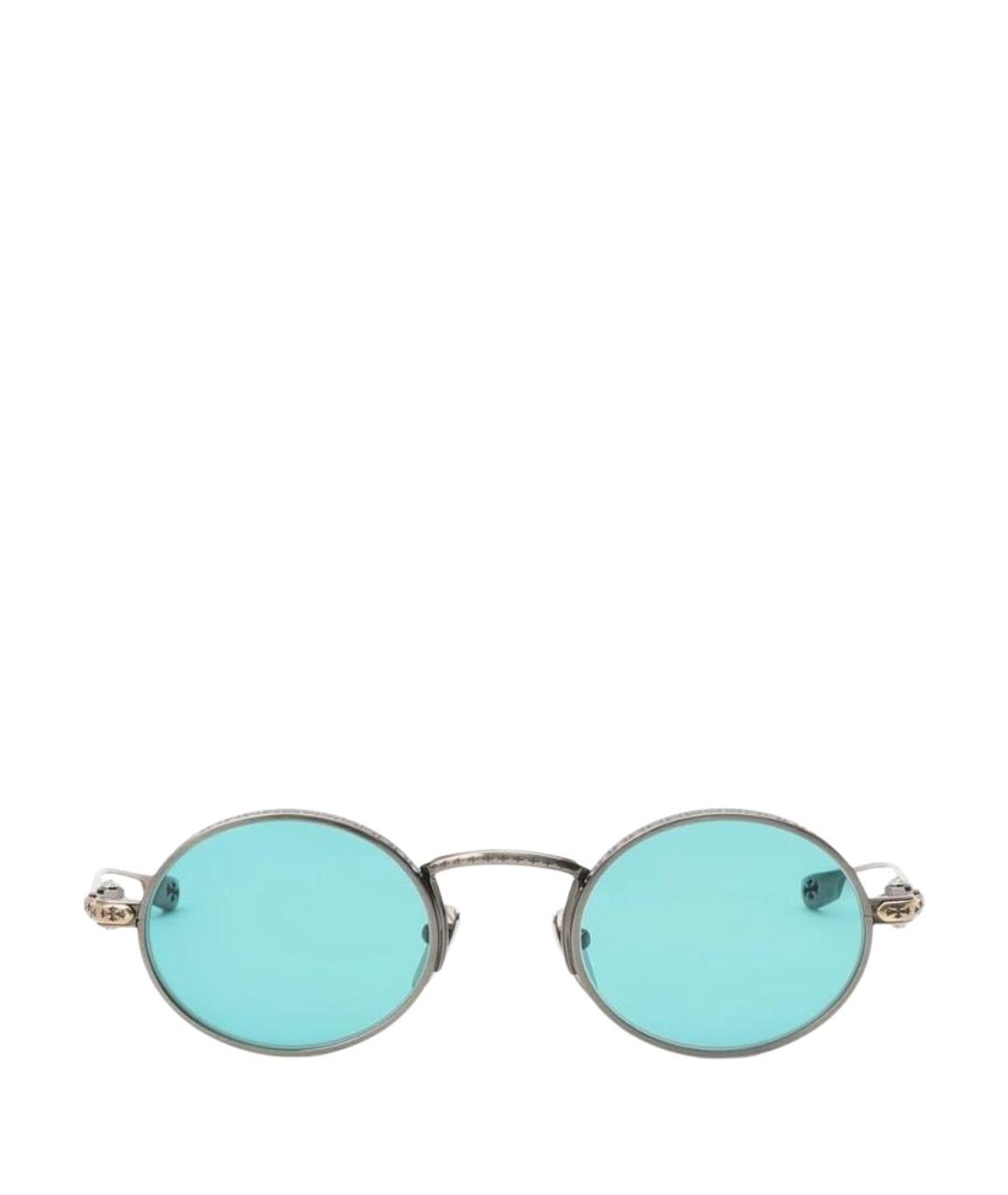 CHROME HEARTS Серебряные металлические солнцезащитные очки, фото 1