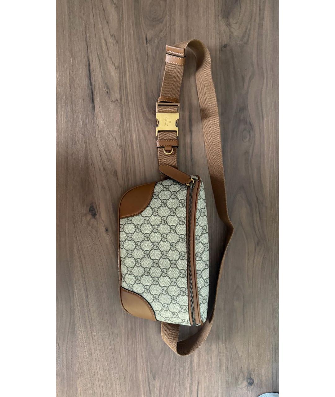 GUCCI Бежевая поясная сумка, фото 6