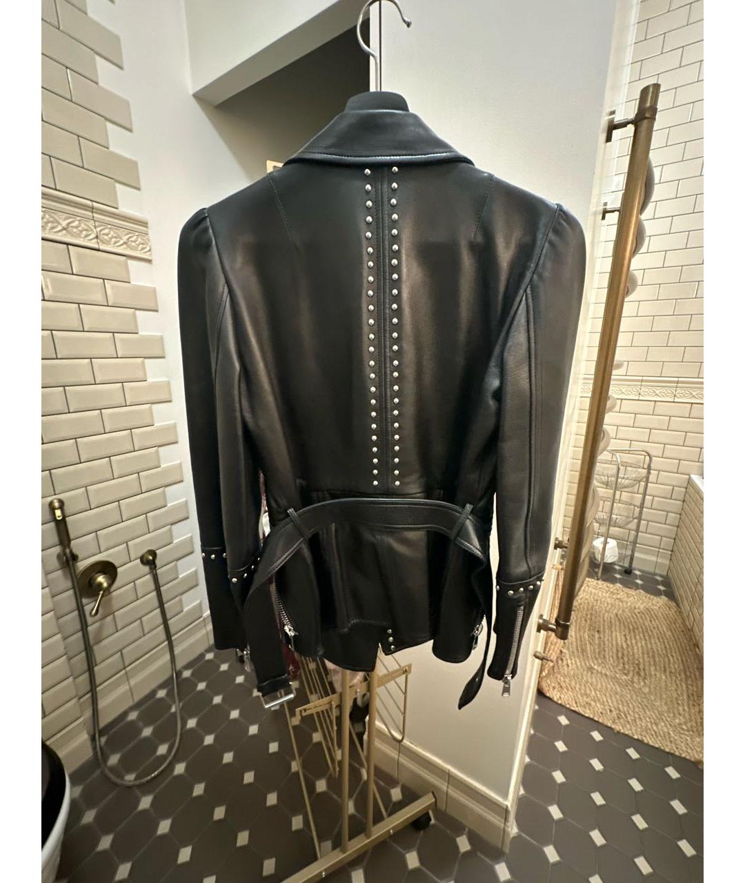 ALEXANDER MCQUEEN Черная кожаная куртка, фото 2