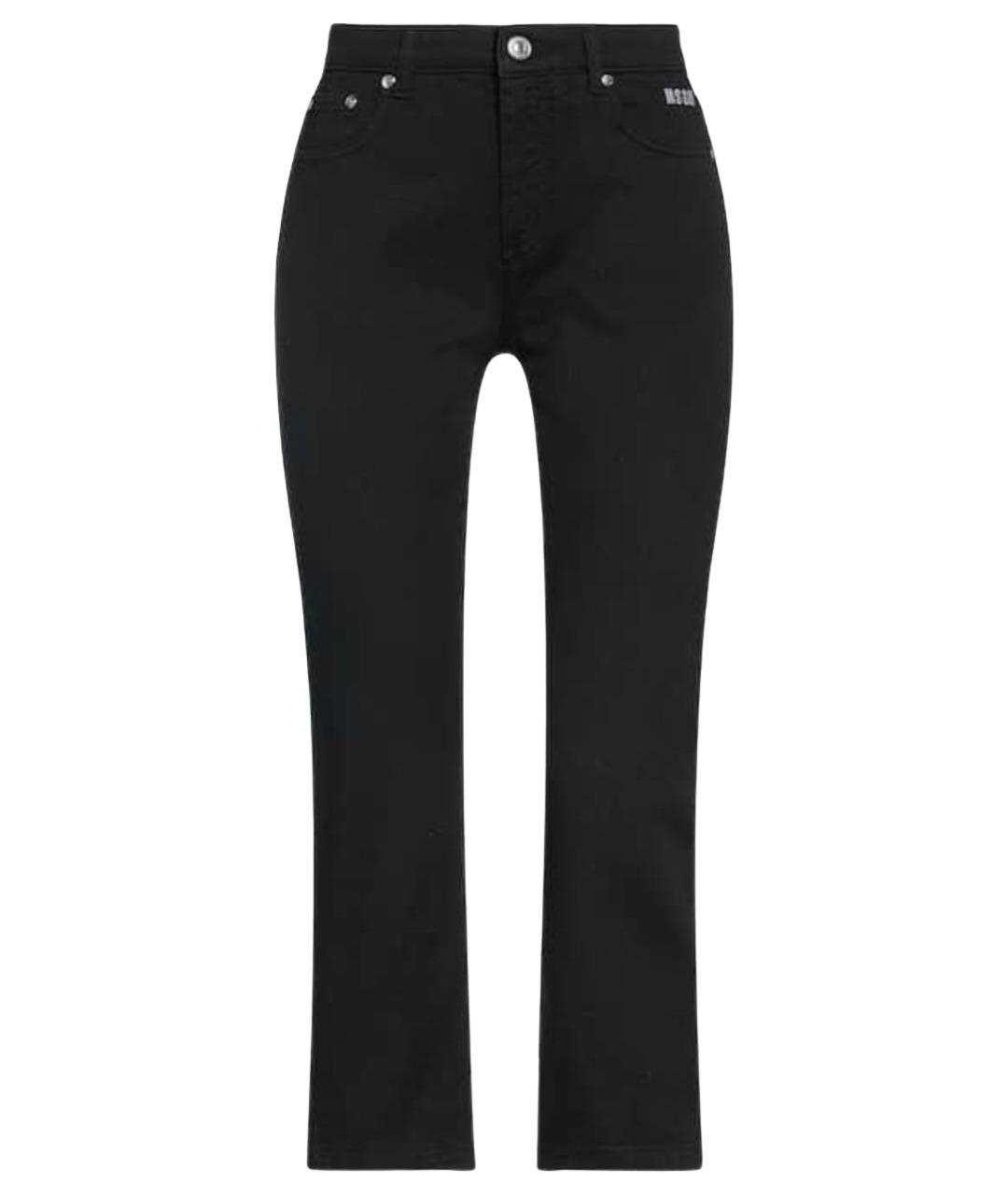 MSGM Черные хлопковые прямые джинсы, фото 1