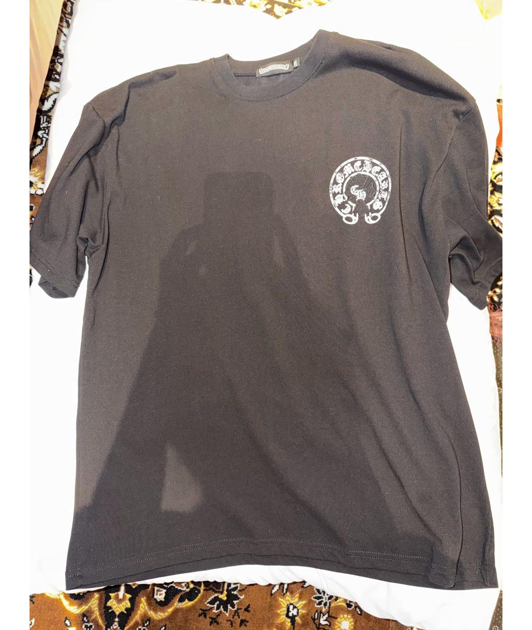 CHROME HEARTS Черная хлопковая футболка, фото 6