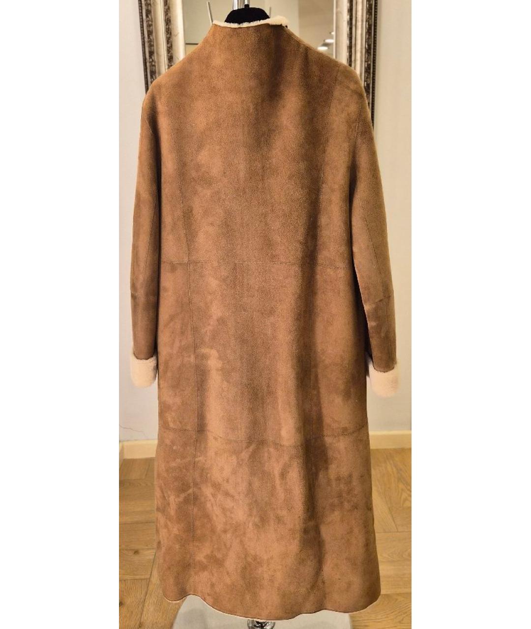 ESCADA Коричневая меховая дубленка, фото 2