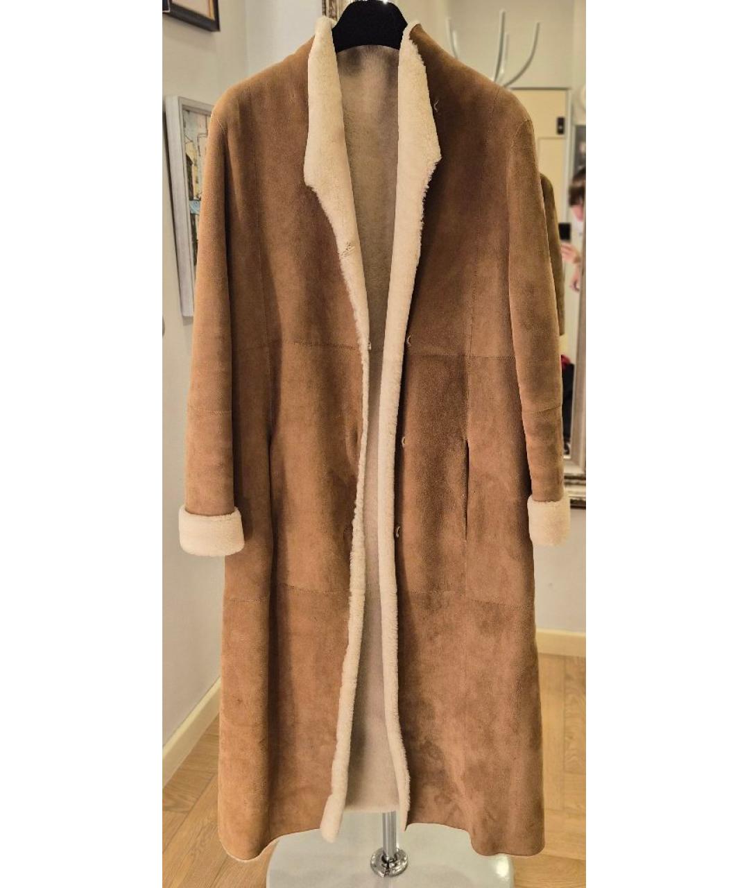ESCADA Коричневая меховая дубленка, фото 4