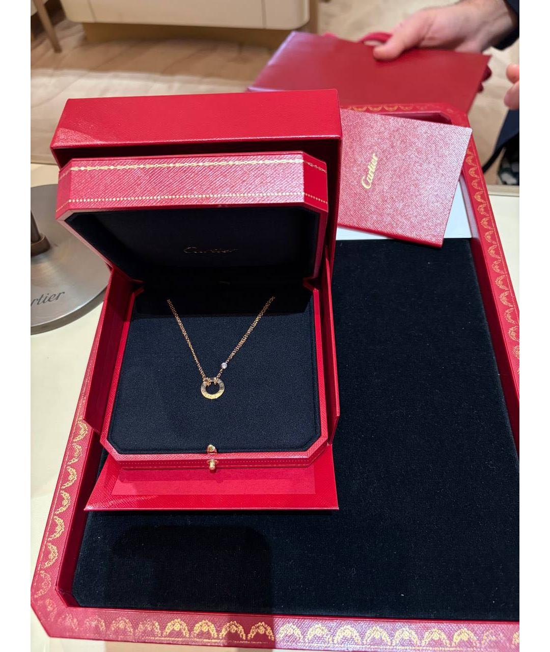 CARTIER Желтая подвеска из розового золота, фото 3