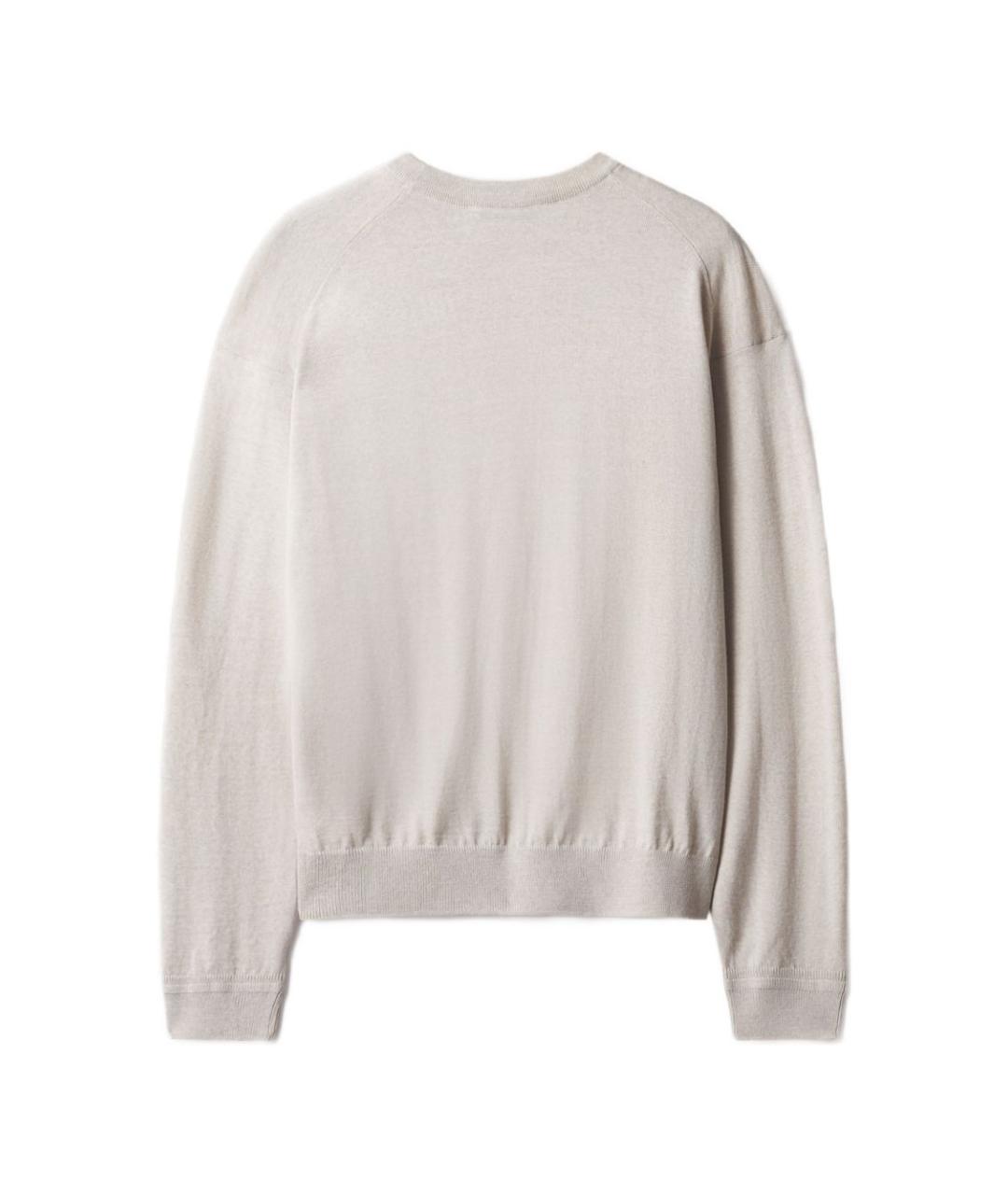 MAISON KITSUNE Бежевый шерстяной джемпер / свитер, фото 2