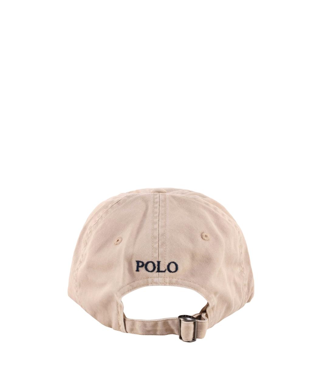 POLO RALPH LAUREN Бежевая кепка/бейсболка, фото 3
