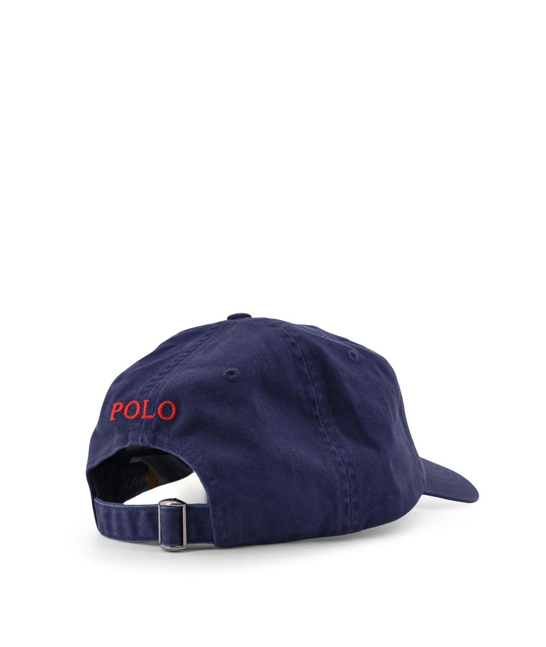 POLO RALPH LAUREN Синяя хлопковая кепка/бейсболка, фото 3