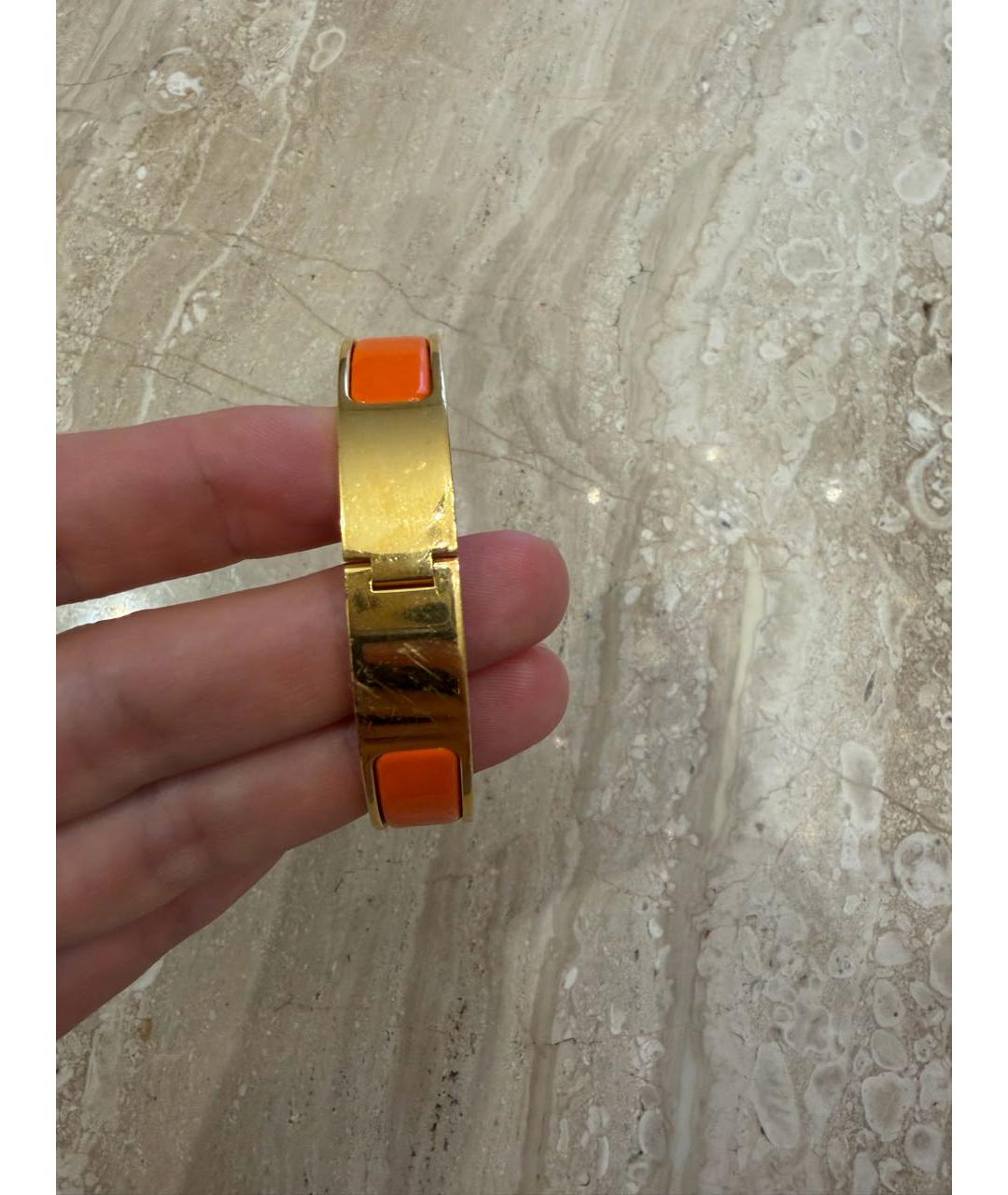 HERMES Оранжевый браслет, фото 3
