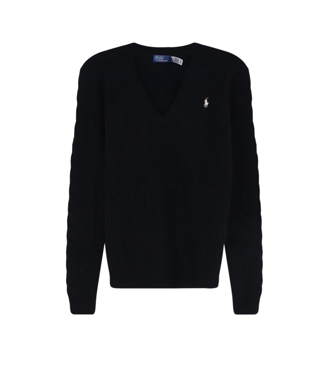 POLO RALPH LAUREN Черный шерстяной джемпер / свитер, фото 1
