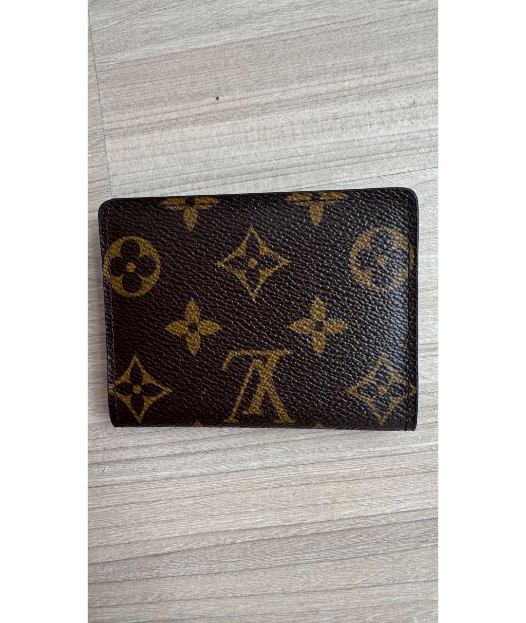 LOUIS VUITTON Коричневый кардхолдер, фото 2