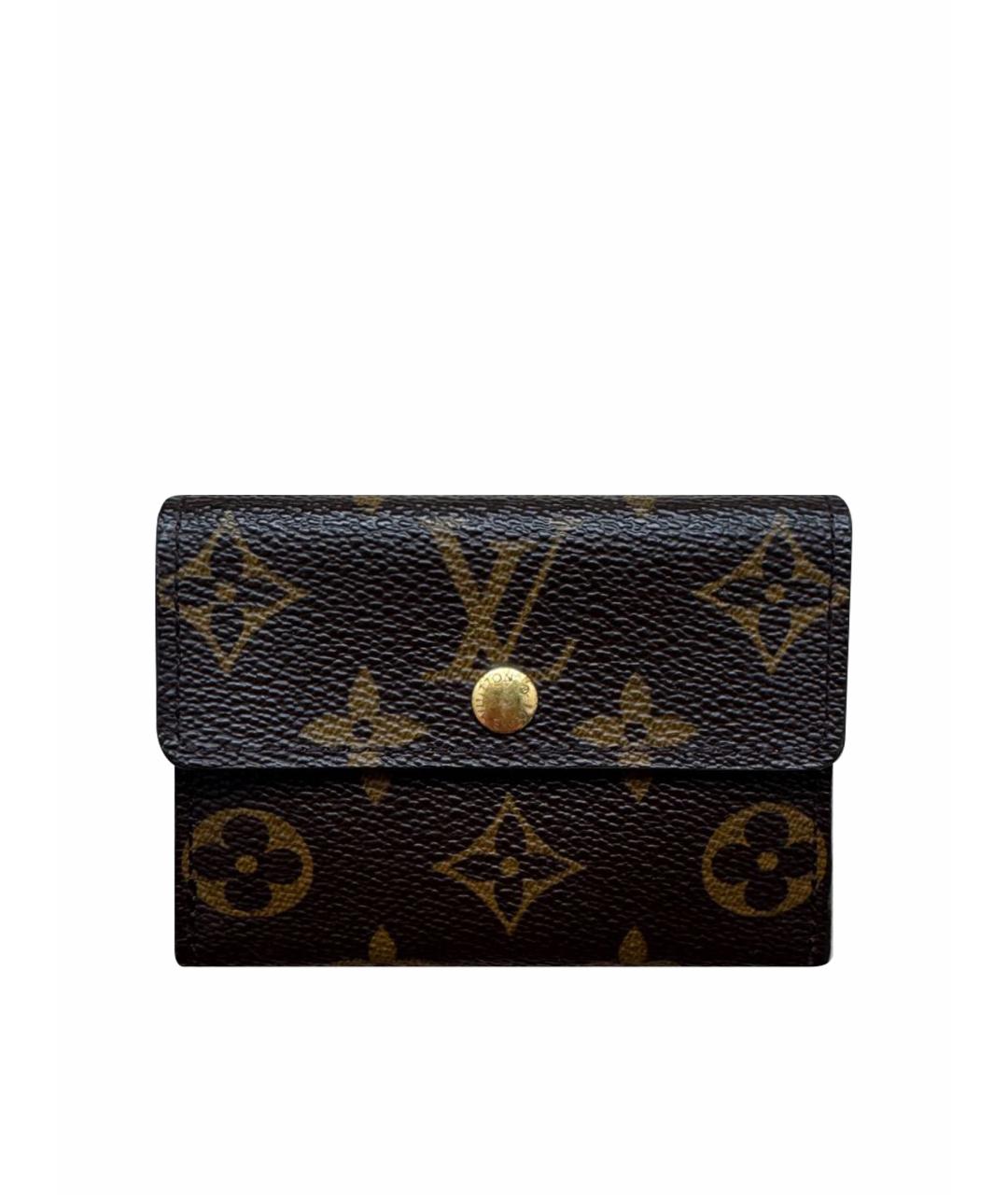 LOUIS VUITTON Коричневый кардхолдер, фото 1
