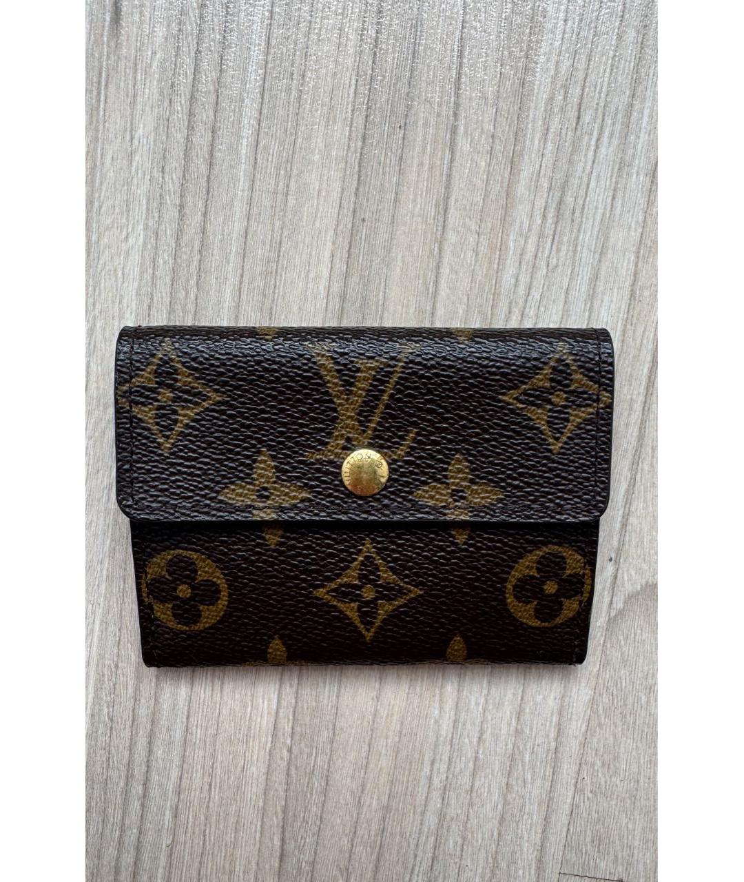 LOUIS VUITTON Коричневый кардхолдер, фото 9