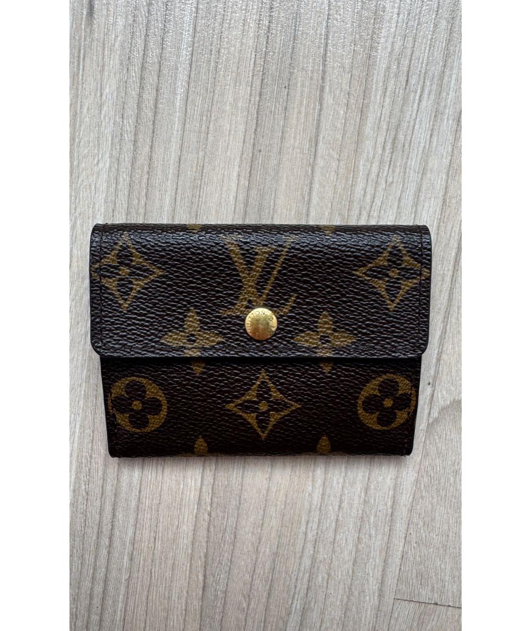 LOUIS VUITTON Коричневый кардхолдер, фото 9