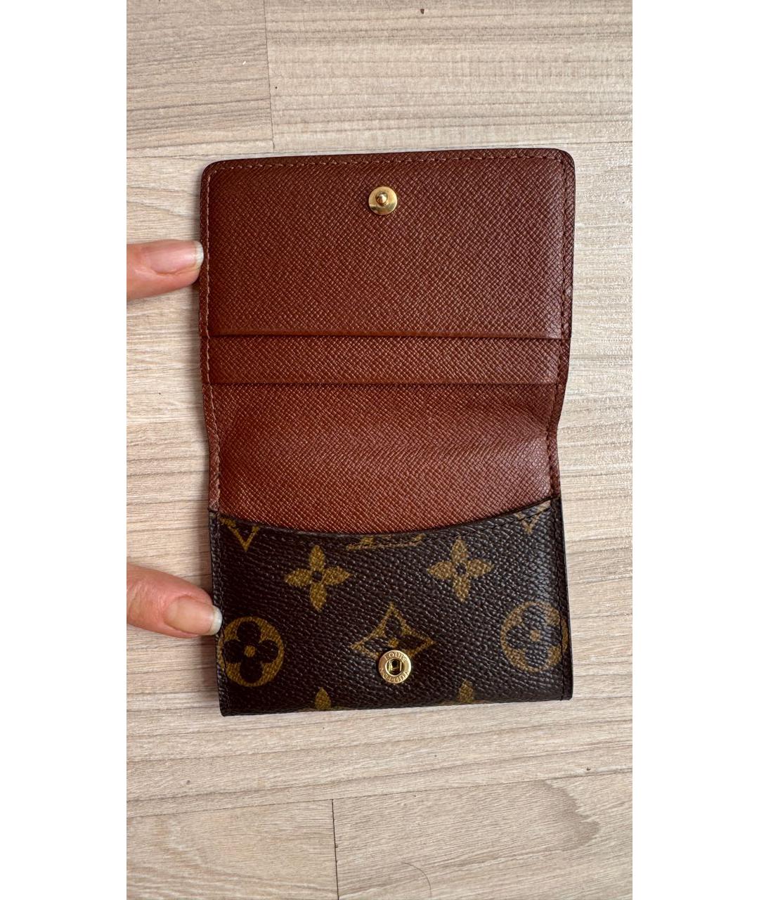 LOUIS VUITTON Коричневый кардхолдер, фото 6
