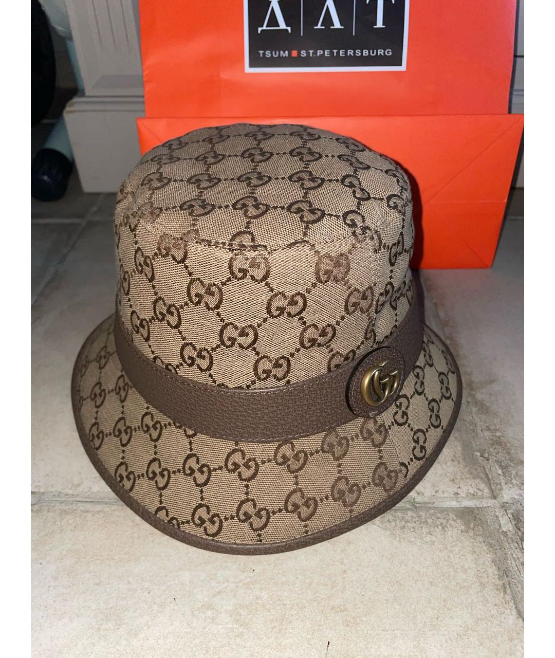 GUCCI Коричневая панама, фото 4