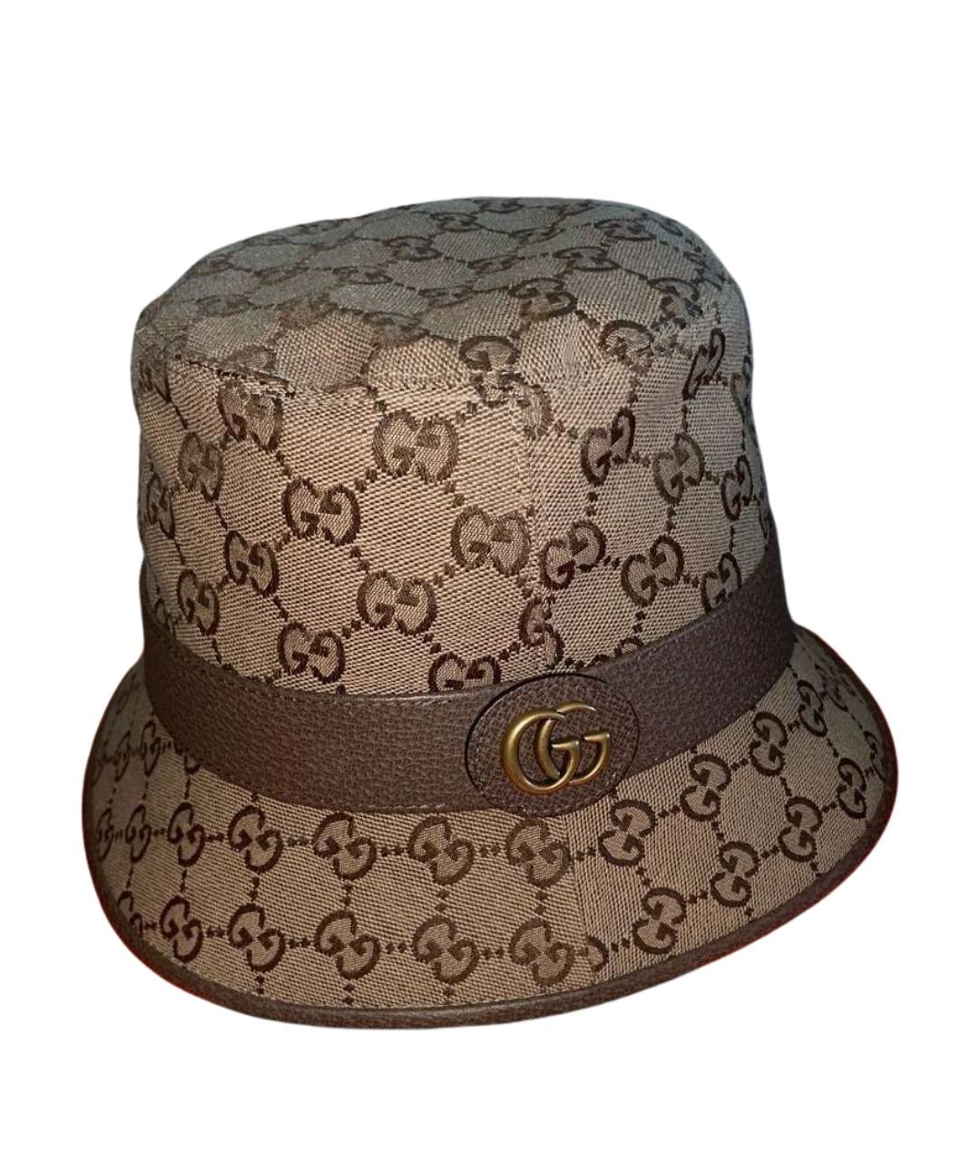 GUCCI Коричневая панама, фото 1