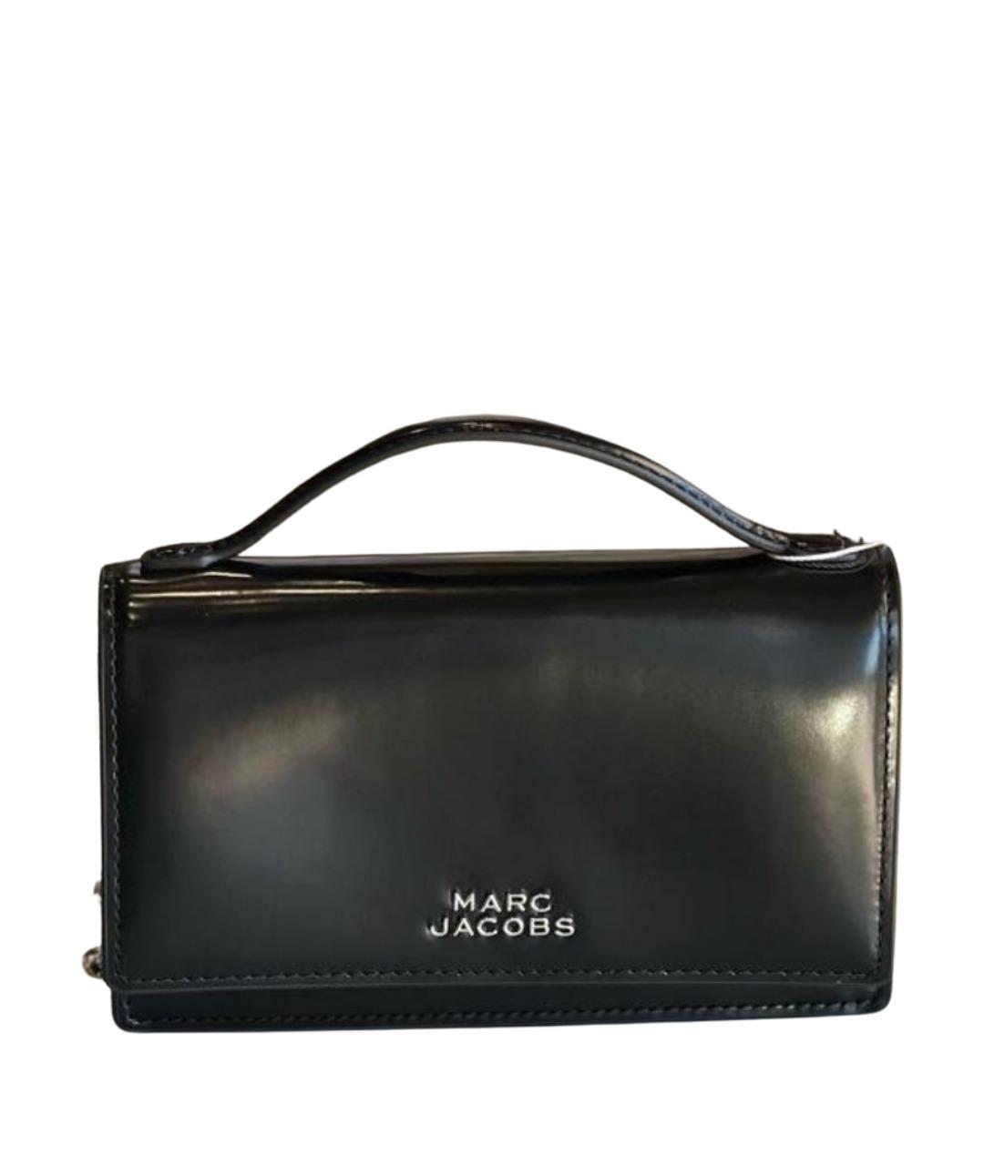 MARC JACOBS Черная сумка через плечо из лакированной кожи, фото 1