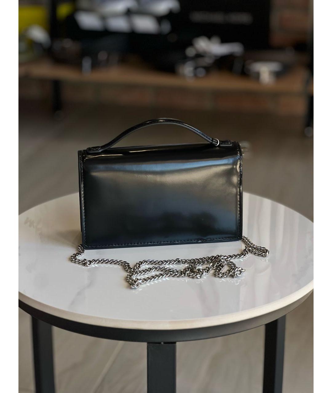 MARC JACOBS Черная сумка через плечо из лакированной кожи, фото 3