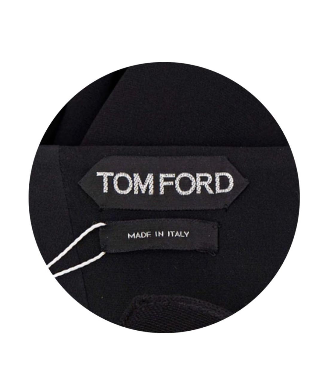 TOM FORD Черное вискозное повседневное платье, фото 3