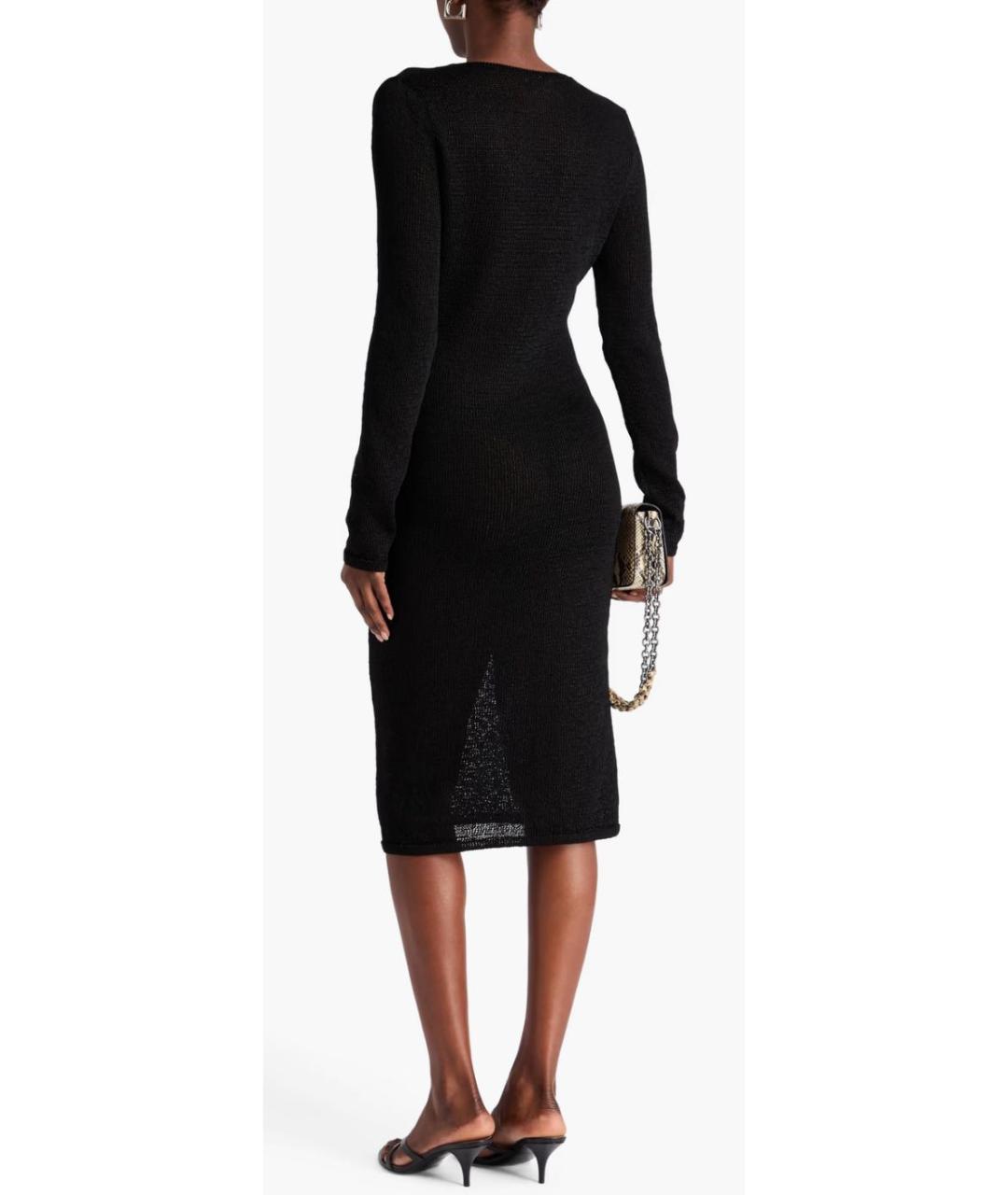 TOM FORD Черное вискозное повседневное платье, фото 2