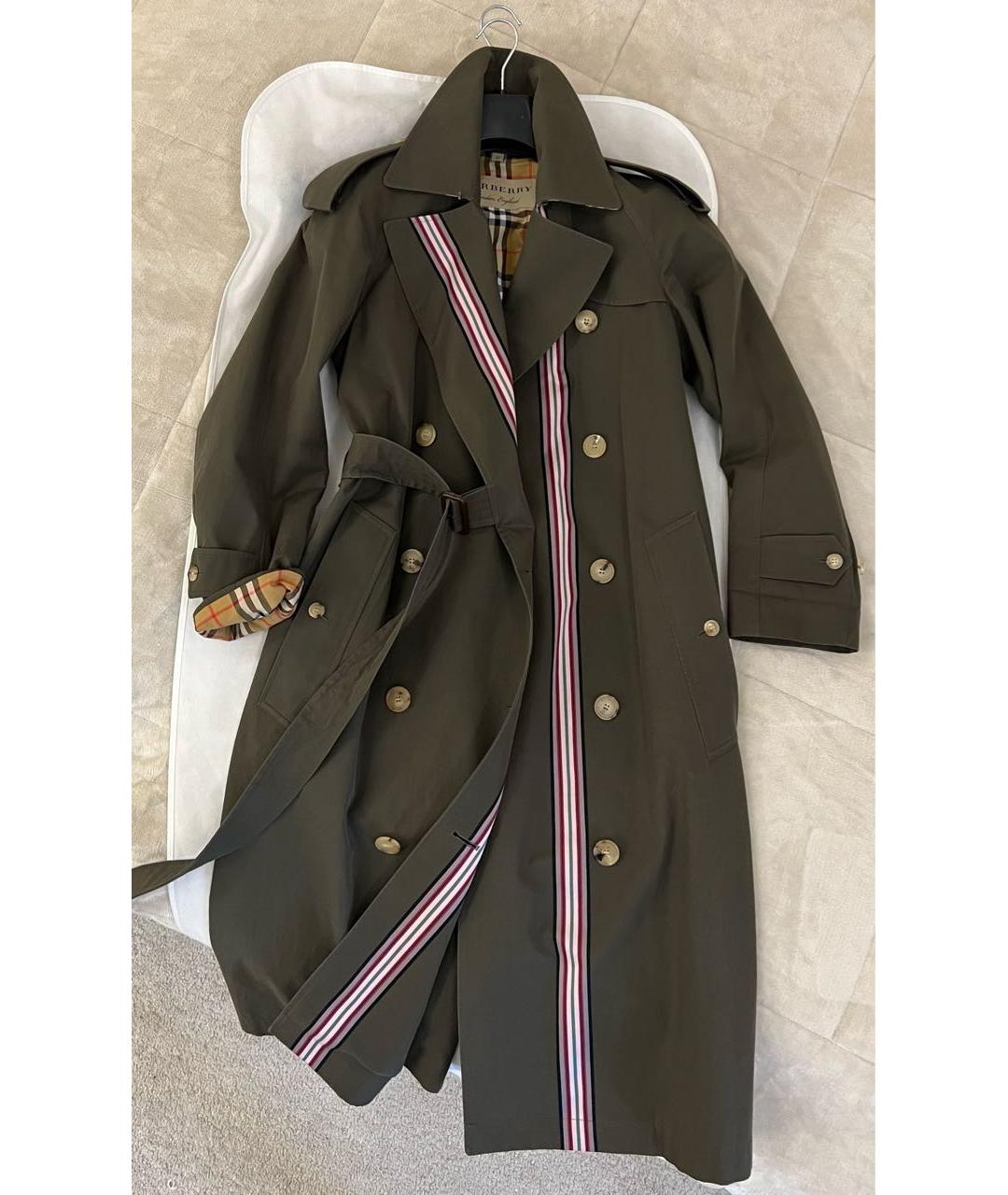 BURBERRY Хаки тренч/плащ, фото 6