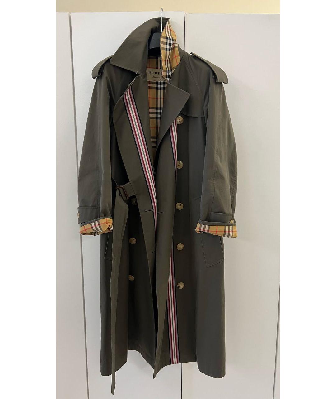 BURBERRY Хаки тренч/плащ, фото 8