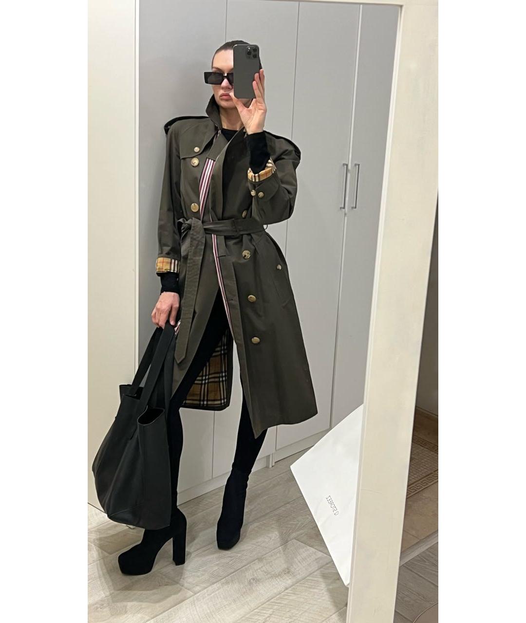 BURBERRY Хаки тренч/плащ, фото 7