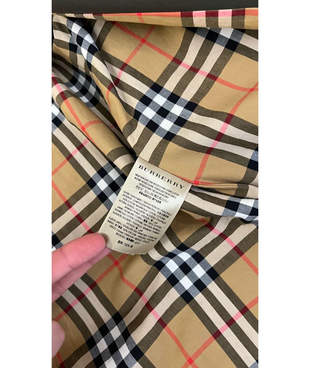 BURBERRY Хаки тренч/плащ, фото 5