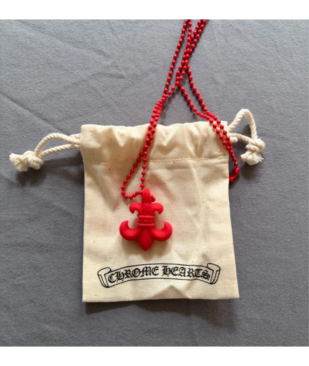CHROME HEARTS Красная пластиковая подвеска, фото 2